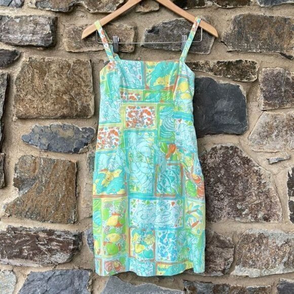 Lilly Pulitzer “Just Add Lemon” Lola dress size 0 - Picture 1 of 8
